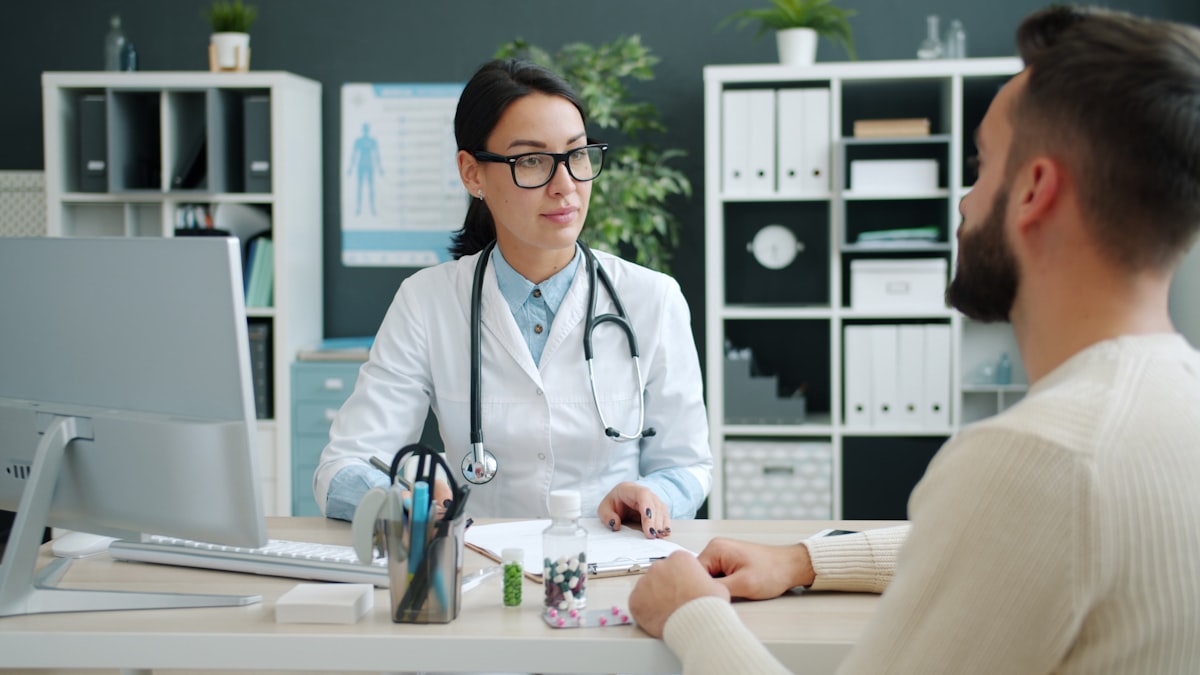 Doctor in consultation with a patient