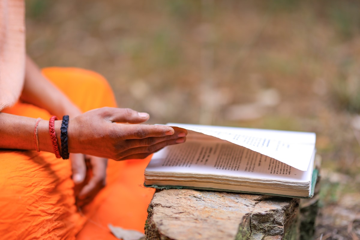 Quiet study of Ayurvedic texts
